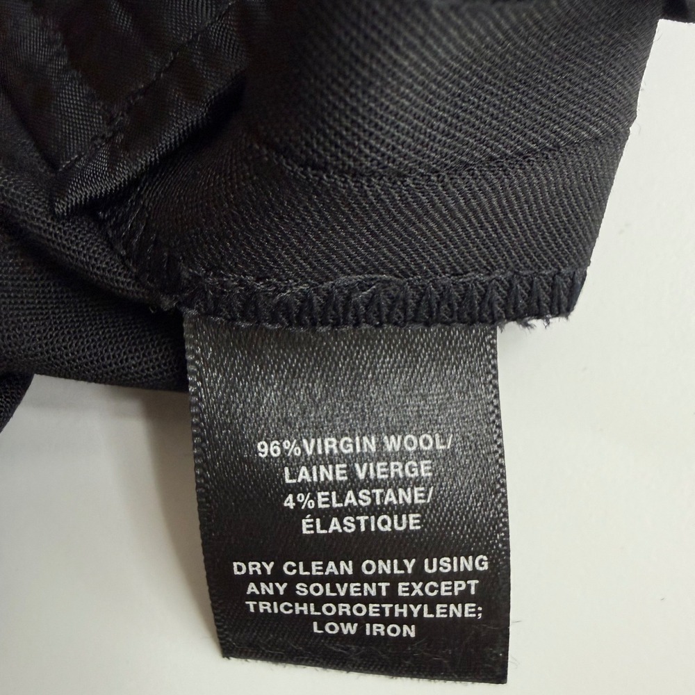 Lafayette 148 Stanton Pants Black Virgin Wool Straight Leg Quiet Luxury 10 - Picture 13 of 16